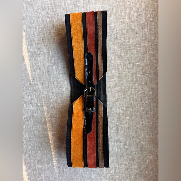 Yves Saint Laurent Accessories - YSL SUEDE belt xs/s *vintage*